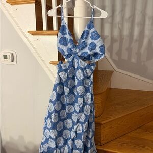 Abercrombie & Fitch Blue and White Dress